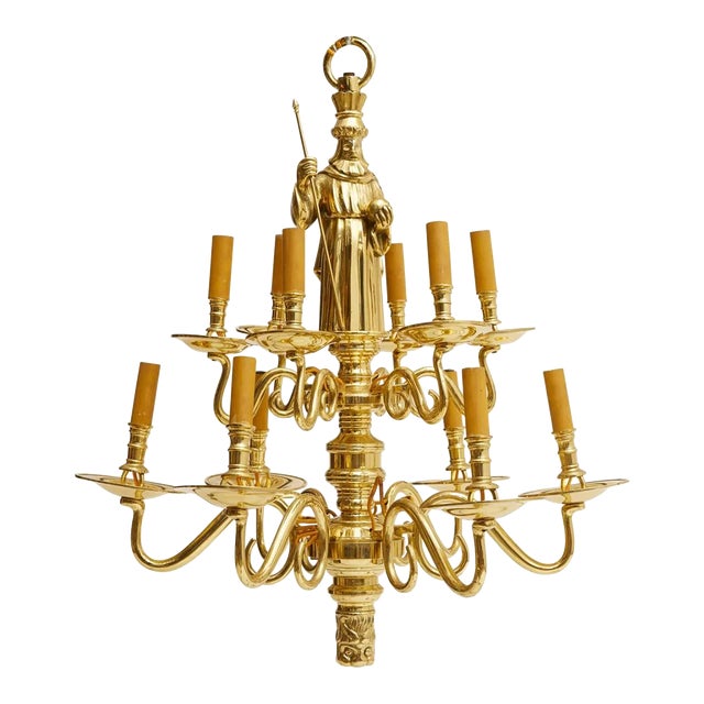 Brass Traditional Chandeliers For Sale