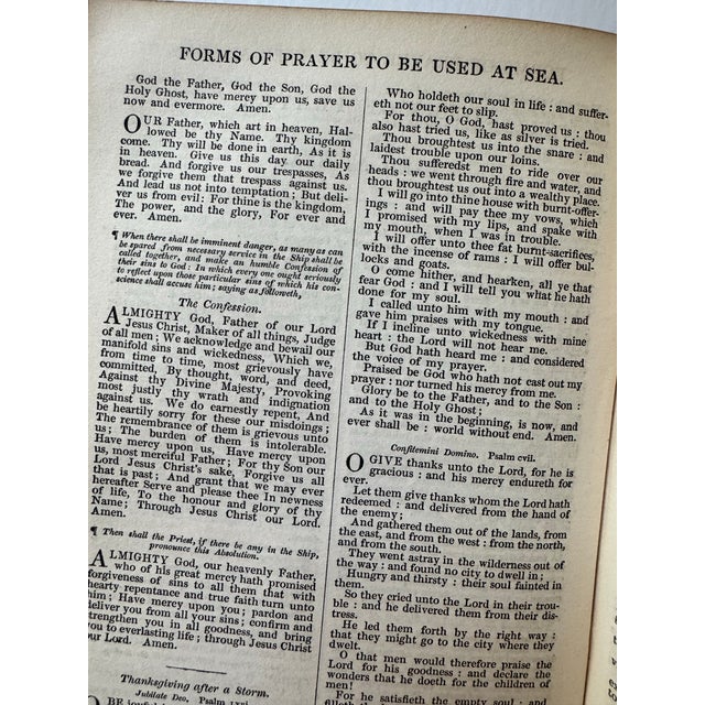 Brown 1839 Eatington Park BCP + KJV Bible + Proper Lessons – Shirley Estate Provenance For Sale - Image 8 of 11