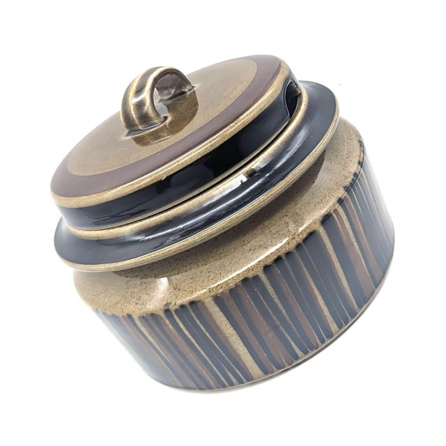 1960s 1960s Arabia Finland "Kosmos" Casserole Tureen With Lid For Sale - Image 5 of 12
