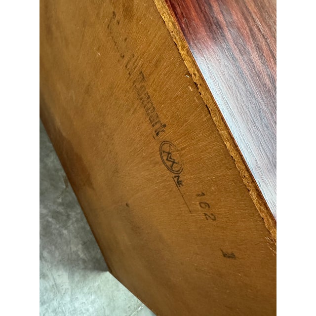 1960s Danish Mid-Century Modern Rosewood King Headboard With Integrated Nightstands by Arne Wahl For Sale - Image 11 of 11