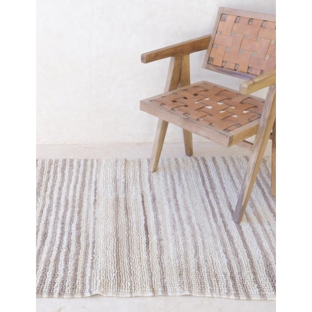 Textile Moroccan Kilim Beni Ourain Rug - 5.2 X 3.2 Ft For Sale - Image 7 of 9