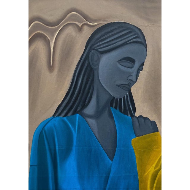 2020s "Let's Have a Time Out", Oil on Canvas Painting by Olayinka Salami For Sale - Image 5 of 5