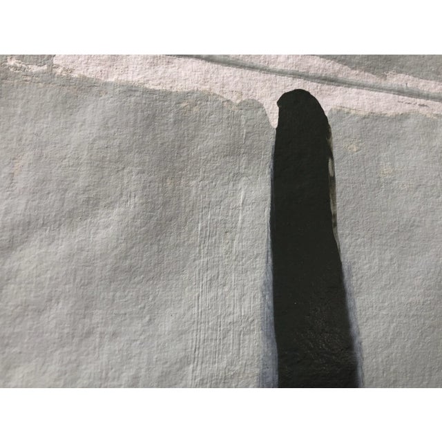 Largo.V Abstract Painting on Japanese Paper, Framed For Sale - Image 4 of 6