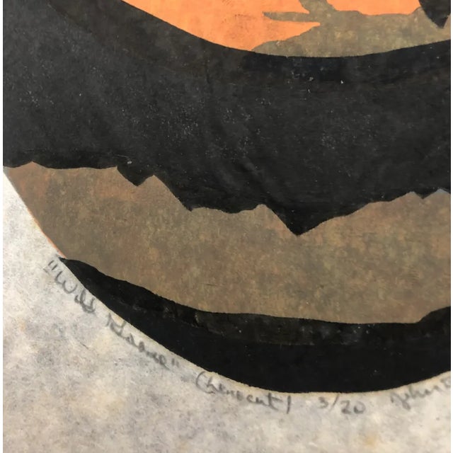 Realism 1971 Wild Goose Linocut by John Davis For Sale - Image 3 of 5