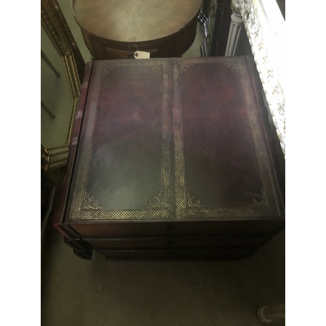 Modern Design Leather Faux Book Stack Tables - a Pair For Sale - Image 12 of 12