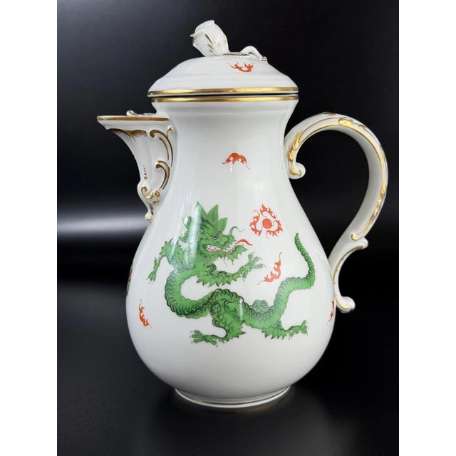 Vintage Ming Dragon Tea Set from Meissen, 1920s, Set of 13 For Sale - Image 11 of 18