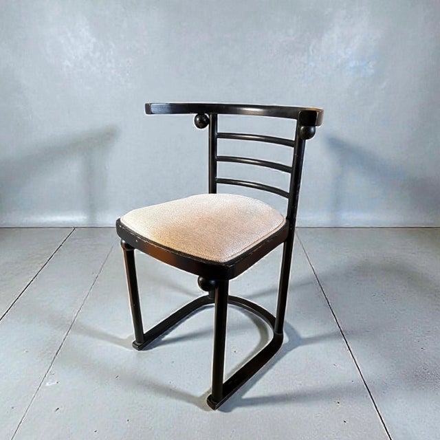 Attributed to the illustrious Viennese architect, Josef Hoffman, designed this chair in 1907 for the Fledermaus cabaret in...