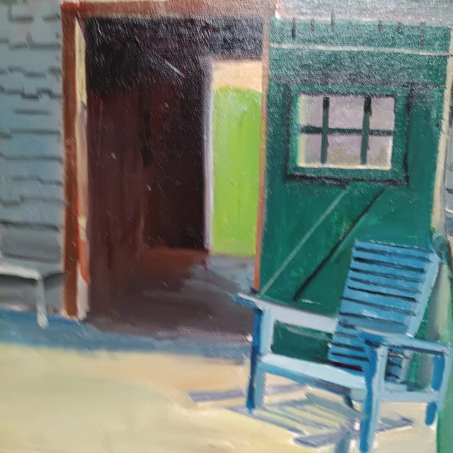 Realism Boathouse Duck, Original Oil Painting For Sale - Image 3 of 6