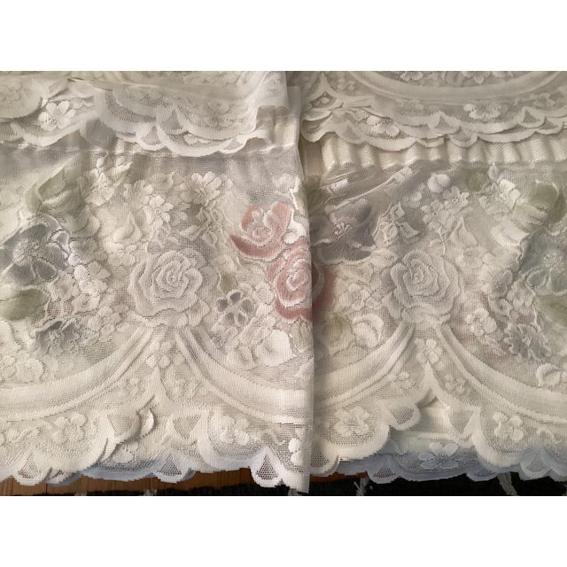 Mid-Century Modern Four Vintage Lace Valances For Sale - Image 3 of 16