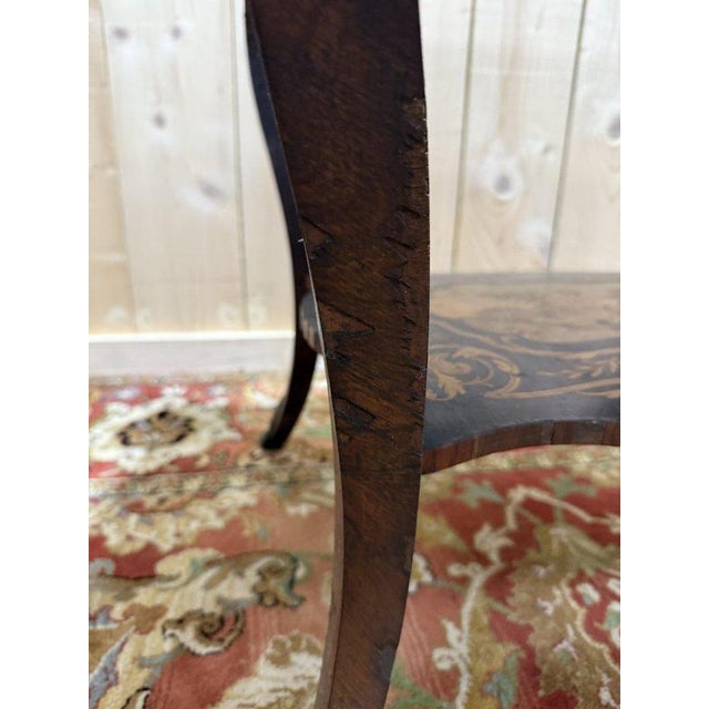 Louis XV Marquetry Side Table For Sale - Image 12 of 13