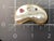 Contemporary Late 20th Century Custom Designed Blister Pearl 14k Gold Pin/ Pendant With 3 Natural Sapphires. For Sale - Image 3 of 7