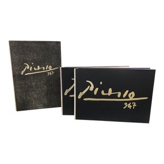 1969 Picasso Large 2 Volume Book Set of 347 Engravings in Box, First Edition For Sale