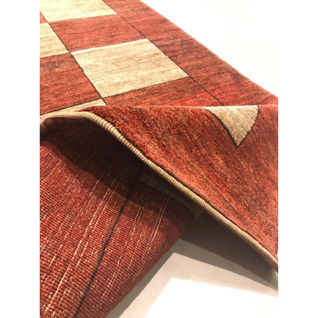 Beige Vintage Afghan Wool Runner, 1980s For Sale - Image 8 of 9