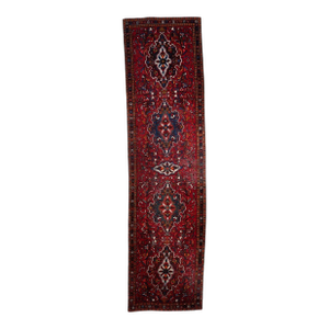 1920s, Handmade Antique Persian Karajeh Runner 3.1' X 12.1'