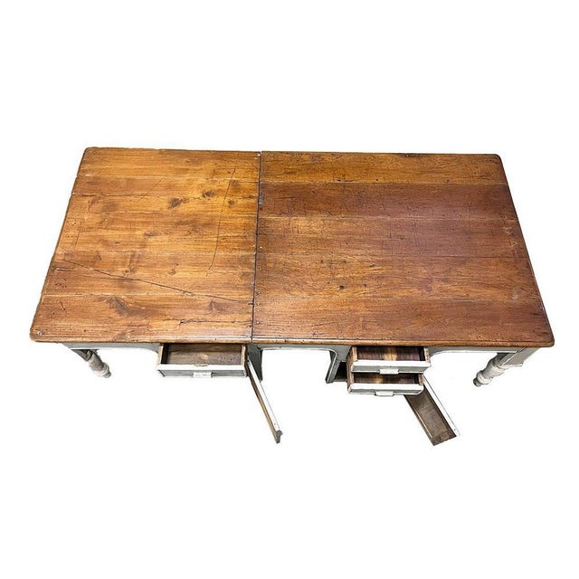 Large French Farmhouse Table, 1880s For Sale - Image 3 of 10
