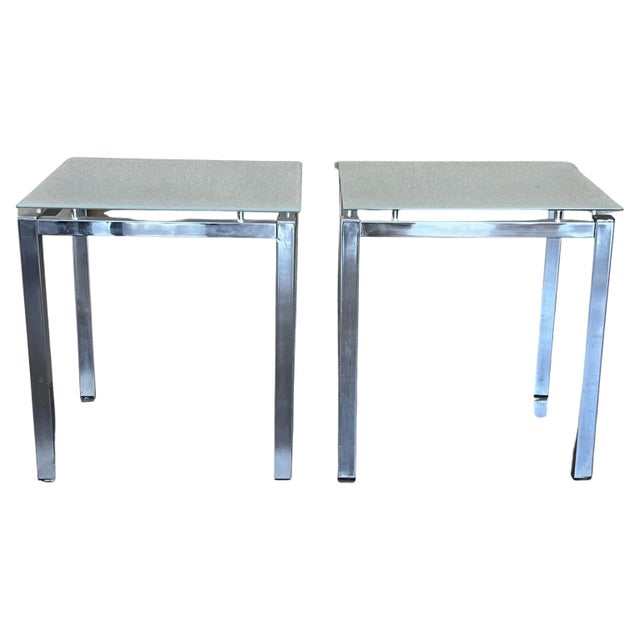 Pair of 1970s Postmodern Side Tables For Sale - Image 9 of 18