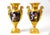 Pair of Old Paris Gilt Porcelain Decorative Vases With Romantic Scenes For Sale - Image 14 of 14