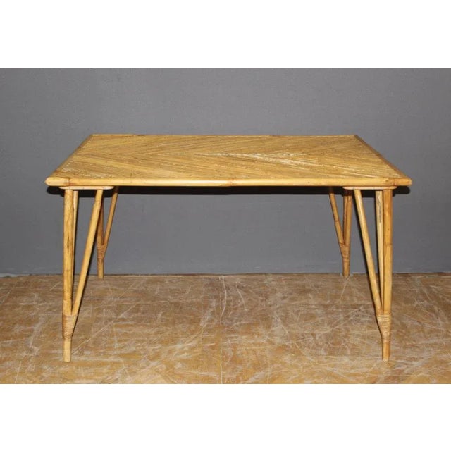 Rattan Table, 1950s For Sale - Image 9 of 9