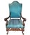 Victorian Style 1920s Carved Lionhead Throne Chair For Sale