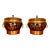 Antique Chinese Lacquered Wooden Lidded Storage Vessels—A Pair For Sale
