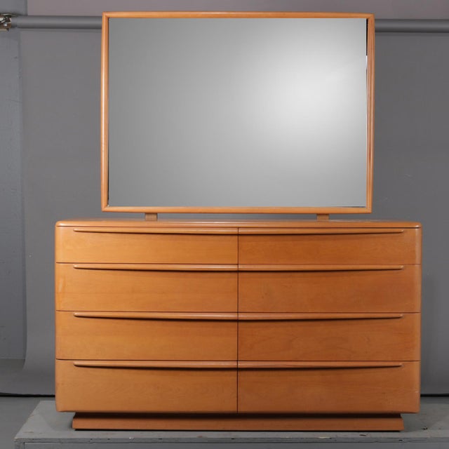 Mid Century Modern 6 Drawer Mirrored Heywood Wakefield Dresser