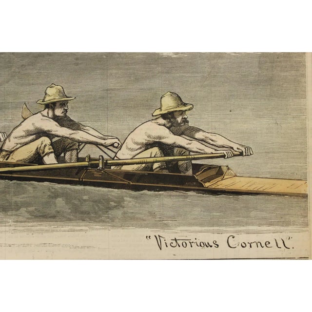 "The Intercollegiate Regatta, Victorious Cornell vs Harvard" For Sale - Image 4 of 10