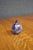 Hand Blown Iridescent Frosted Art Glass Apple Paperweight Sculpture For Sale - Image 4 of 8