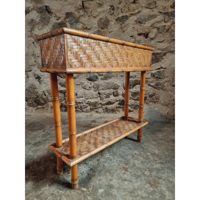 Vintage Bamboo Bottle Rack, France, 1970s For Sale - Image 12 of 13