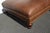 Wood Vintage Tommy Bahama Style Brown Tufted Leather Ottoman Coffee Table For Sale - Image 7 of 10