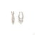4.17 Carat Round Brilliant Cut Diamond Gold Earrings, Pair For Sale - Image 9 of 9