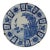 Mid-Late 18th Century Dutch Delft Blue and White Floral Charger For Sale