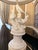 1950s Vintage Blanc De Chine Porcelain Figural Bird Table Lamp With Shade For Sale - Image 5 of 12