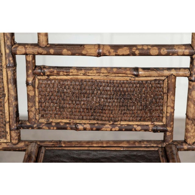 19th Century English Bamboo Mirrored Hall Stand, 1870s For Sale - Image 12 of 16