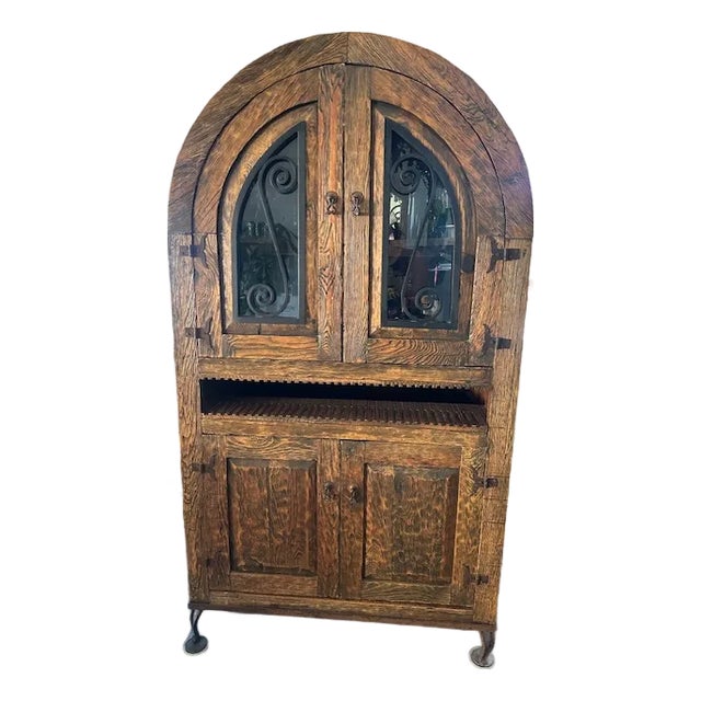 Antique Wooden Storage Cabinet For Sale