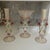 Hollywood Regency Antique 1920-30s Venetian Murano Glass Garniture Set With Tazza and Candleholders- Set of 3 For Sale - Image 3 of 8