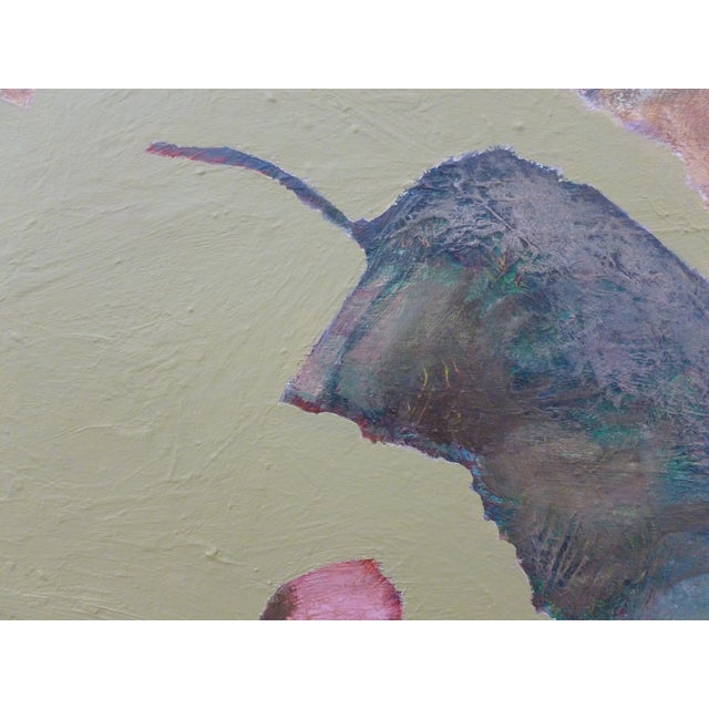 Not that I know what a caterpillar is thinking but this feels about right. Original oil and acrylic painting on stretched...