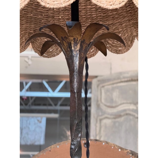 French Mid-Century French Iron Floor Lamp For Sale - Image 3 of 6