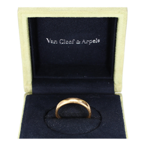 Vintage 18k Yellow Gold "Van Cleef & Arpels" Ring With Original Box - Size 8.75