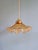 Amber-Colored Pleated Glass Pendant Lights, 1930s, Set of 3 For Sale - Image 10 of 18