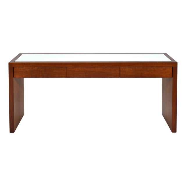 Conde House Console Table with Drawers & Glass Top For Sale