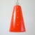 Mid-Century Scandinavian Red Glass and Brass Pendant, 1950s For Sale - Image 6 of 9