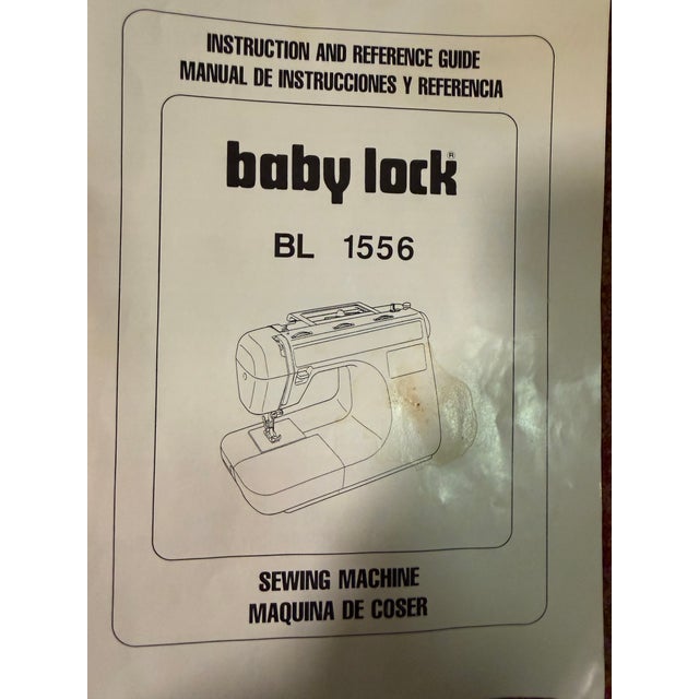 Vintage Baby Lock Bl155 Sewing Machine With Manual - Clean & Ready to Sew! For Sale - Image 4 of 5