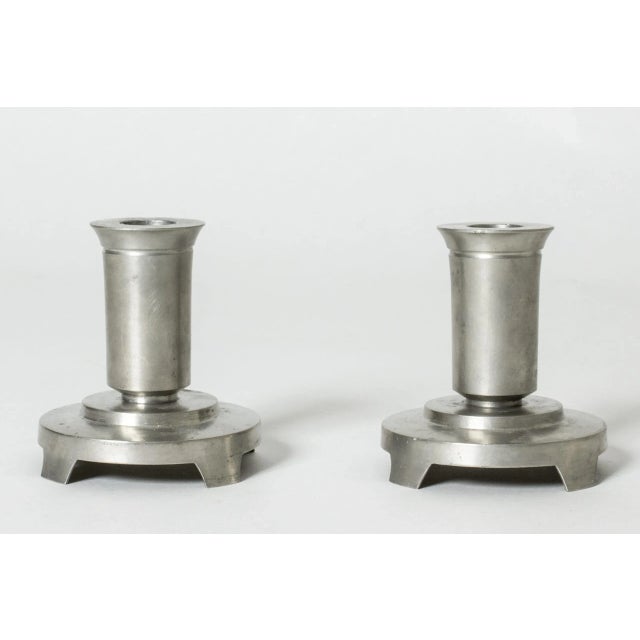 Modernist Candlesticks by Just Andersen, 1930s, Set of 2 For Sale - Image 6 of 6