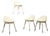 Vintage White Stools, 1950s, Set of 4 For Sale