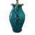 Mediterranean Contemporary Coastal Tuscan Style Glazed Handled Pottery Urn Lamp For Sale - Image 3 of 6