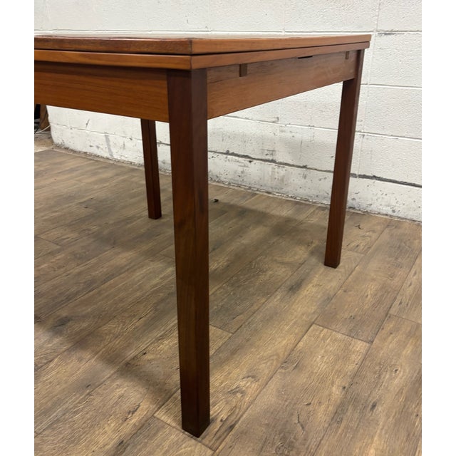 Brown Vintage Mobler Danish MCM Teak Draw Leaf Expandable Extendable Dining Table For Sale - Image 8 of 14