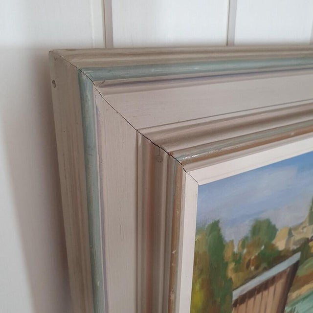 1954 Mid Century Swedish Oil Painting by Sven Eugen Nilsson For Sale - Image 11 of 18