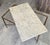 Vintage Coffee Table in White and Grey Marble with Gilt Brass Metal Frame, 1960s For Sale - Image 9 of 18