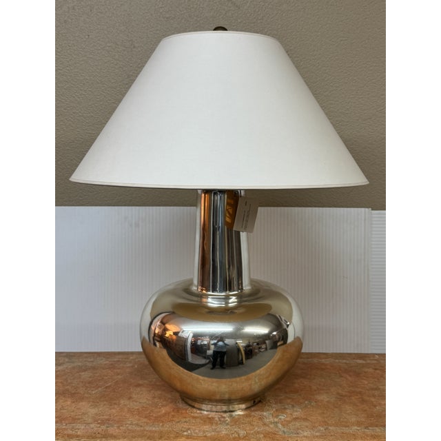 Contemporary Visual Comfort Mercury Glass Table Lamp For Sale - Image 3 of 12