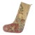 Vintage Turkish Kilim Christmas Stocking With Red Star Motif, Cream Wool, 11.8 X 17.7 in – Handwoven One of a Kind Decor For Sale
